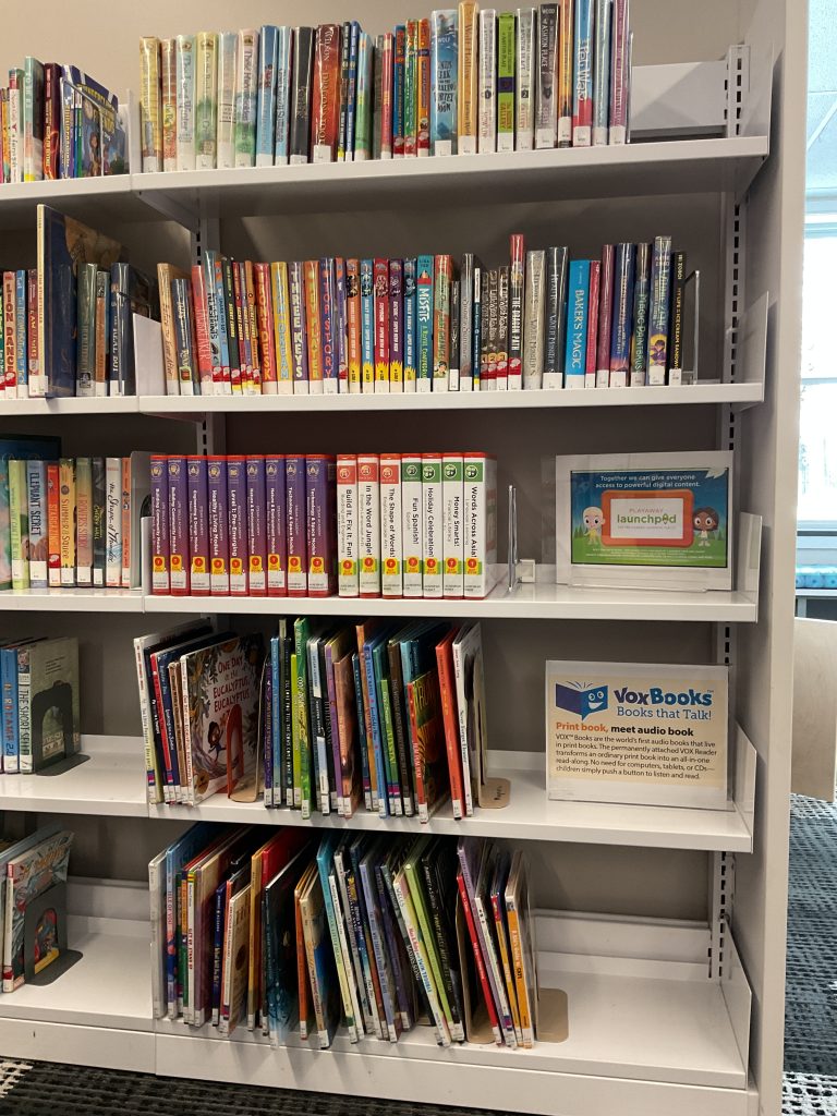 Read along Book location in the Barclay Family Childrens Wing