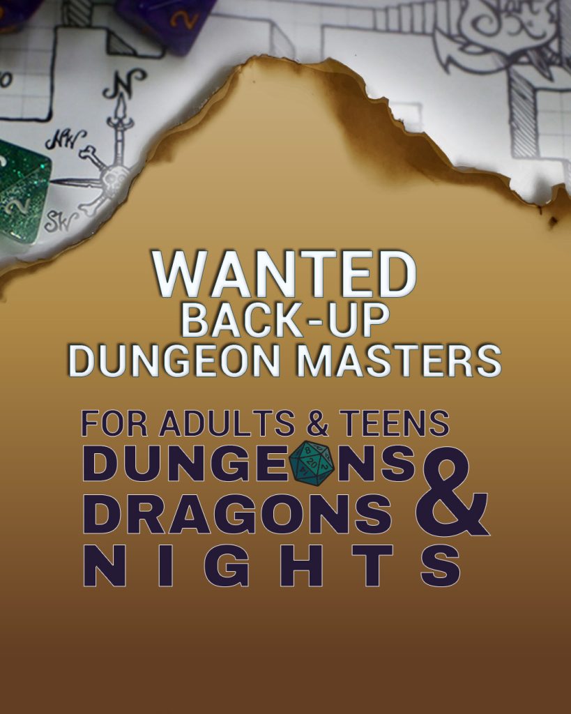 Wanted backup dungeon master banner