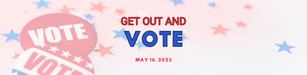 Get out and vote banner