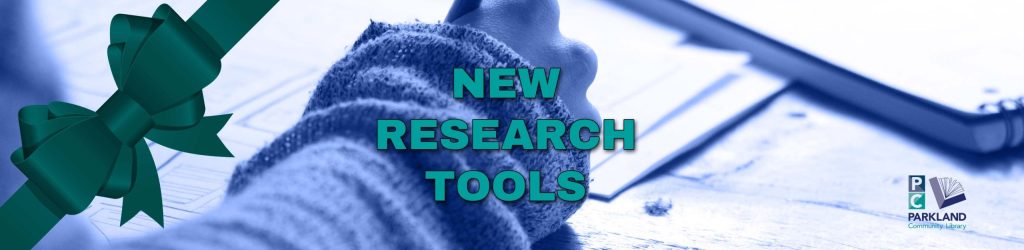 New research tool banner