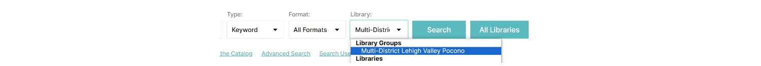 Catalog search steps