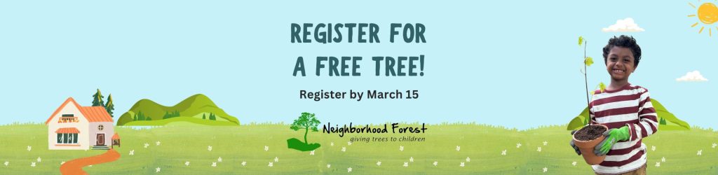 Register free tree banner