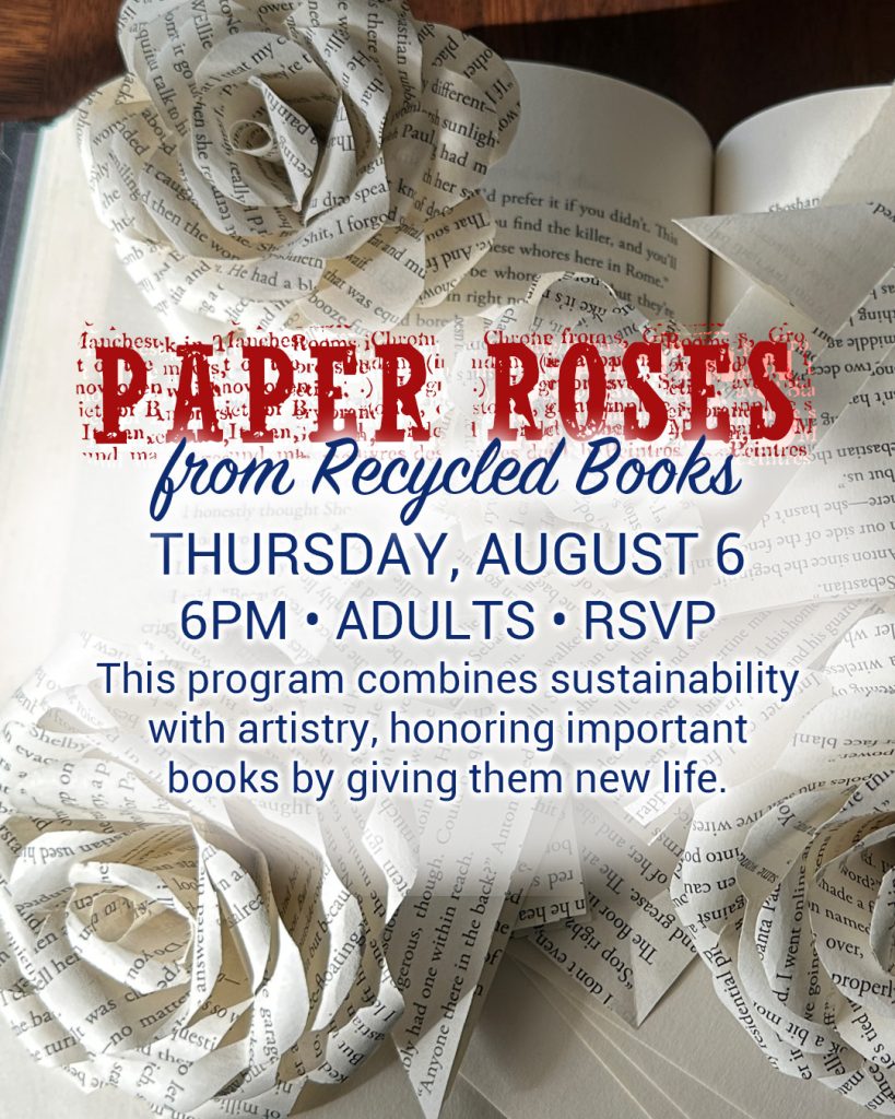 Paper Roses: upcycled books craft
