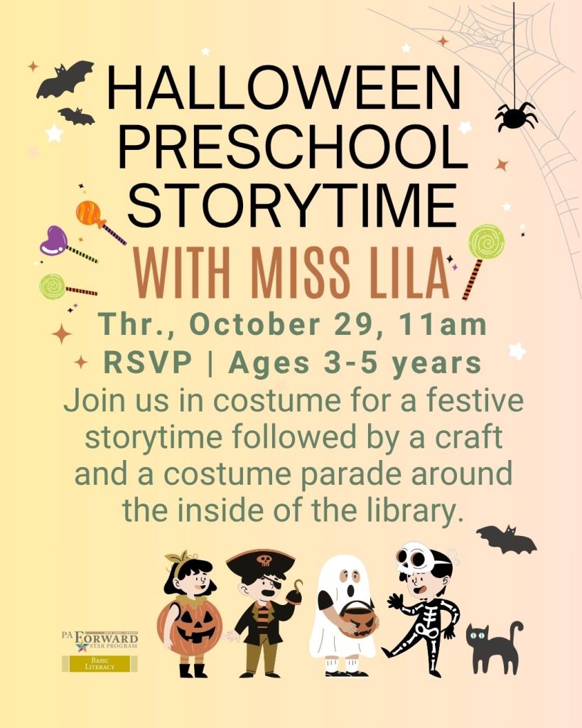 Halloween Preschool Storytime with Miss Lila