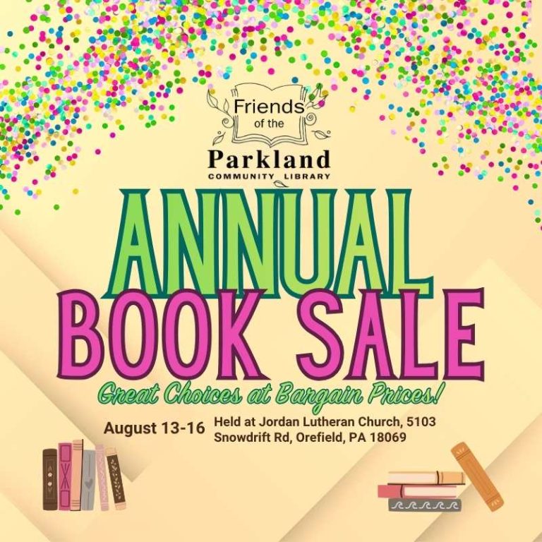 Decorative title, The Friends of PCL Annual Used Book Sale