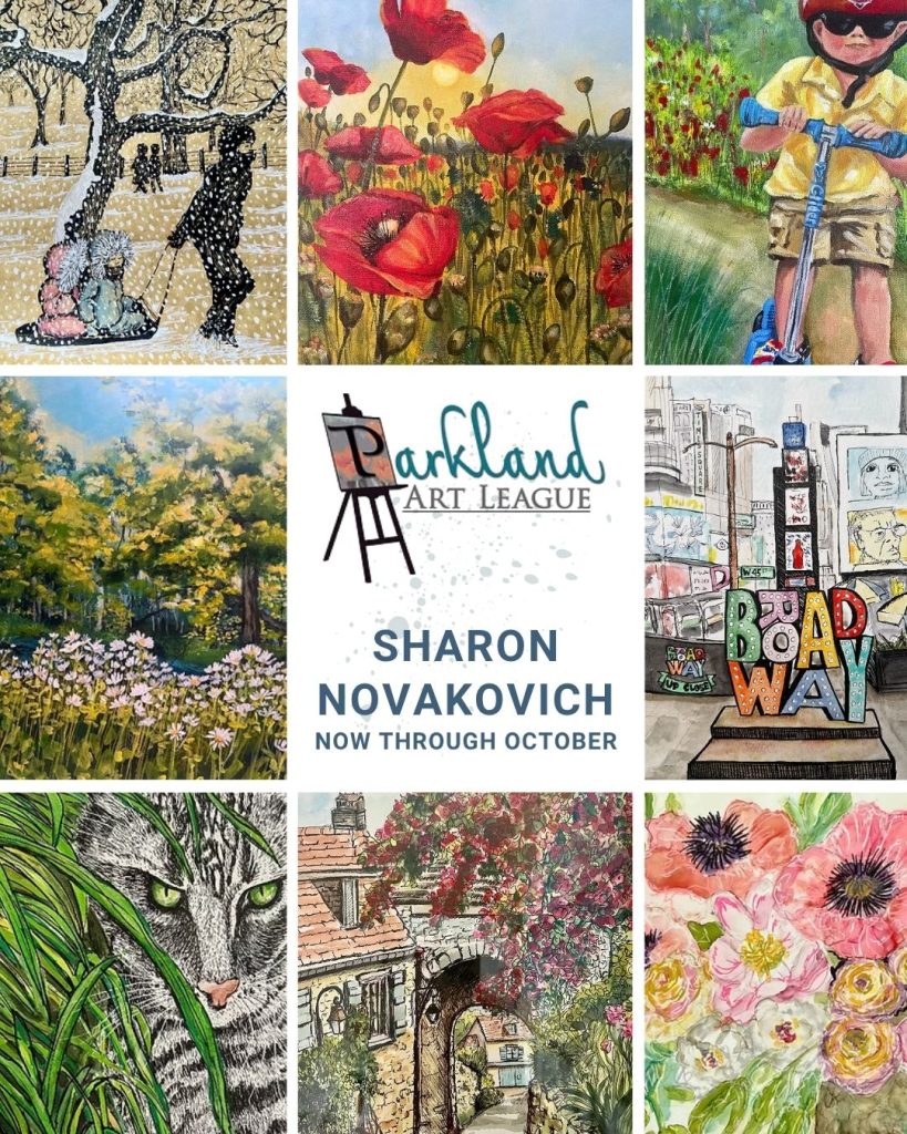 Parkland Art League: Now Showing Through October, Sharon Novakovich